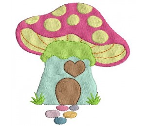 Stickdatei - Pilzhaus